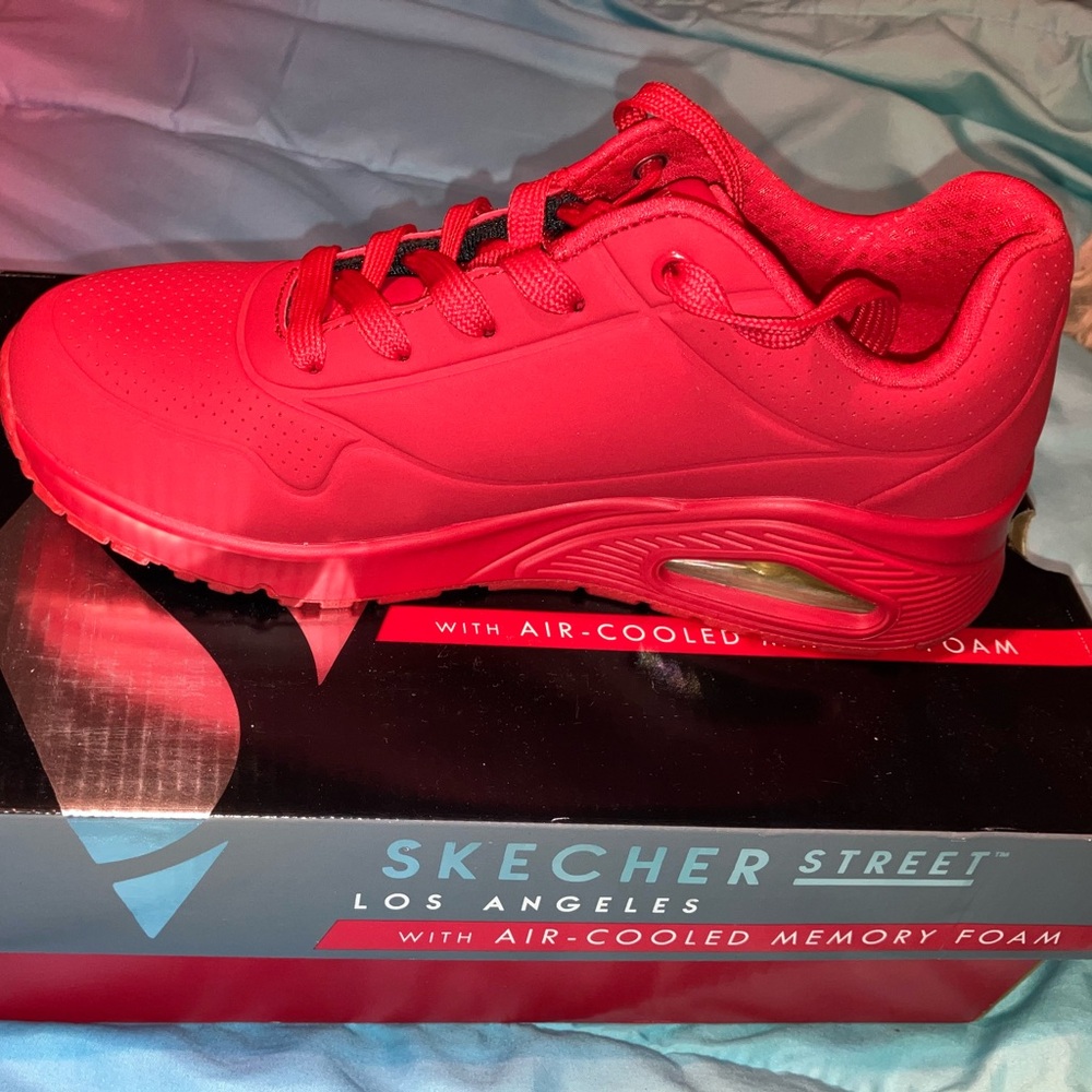 Skecher Street Red Sneakers